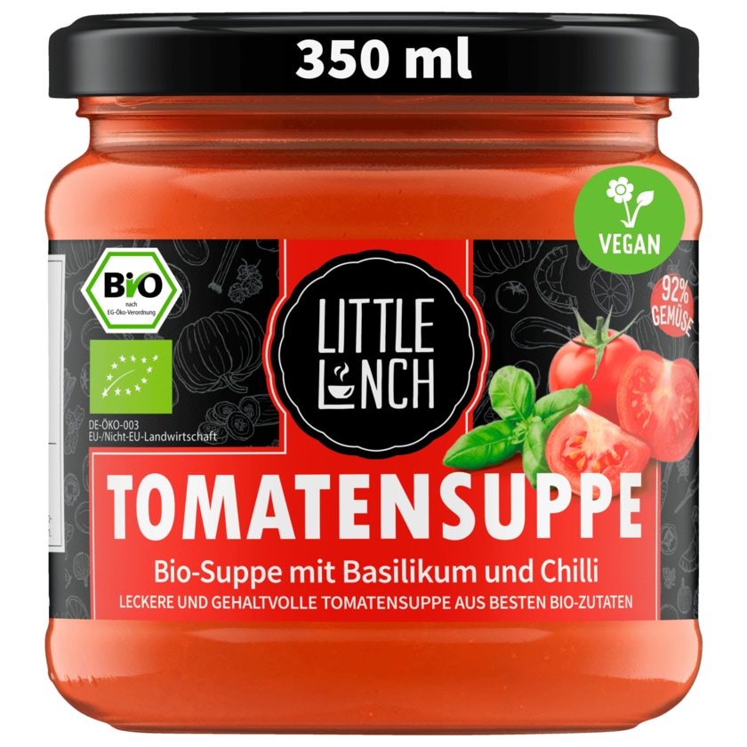 Little Lunch Bio Tomatensuppe mit Chili & Basilikum 350ml